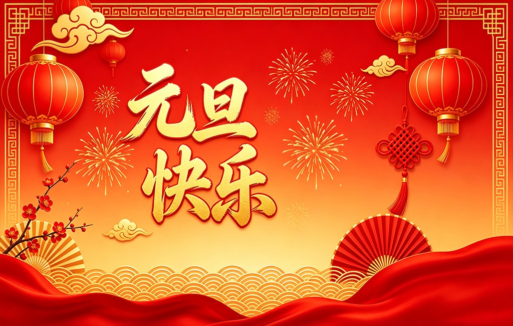 祝你元旦快乐，万事如意！